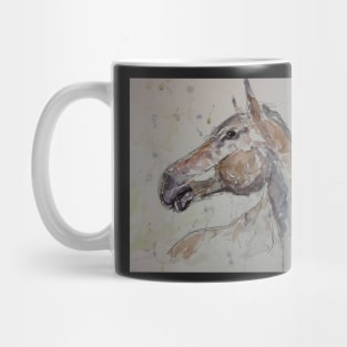 Horse line drawing. Mug